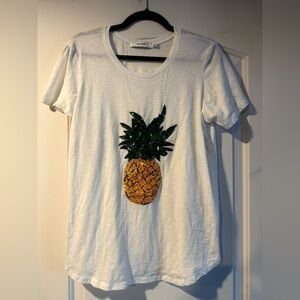 JustFab Sequin Pineapple Tee